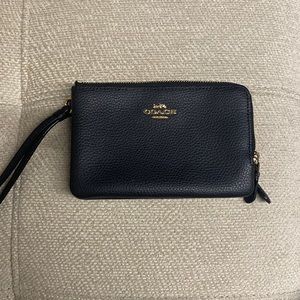 black Coach wristlet